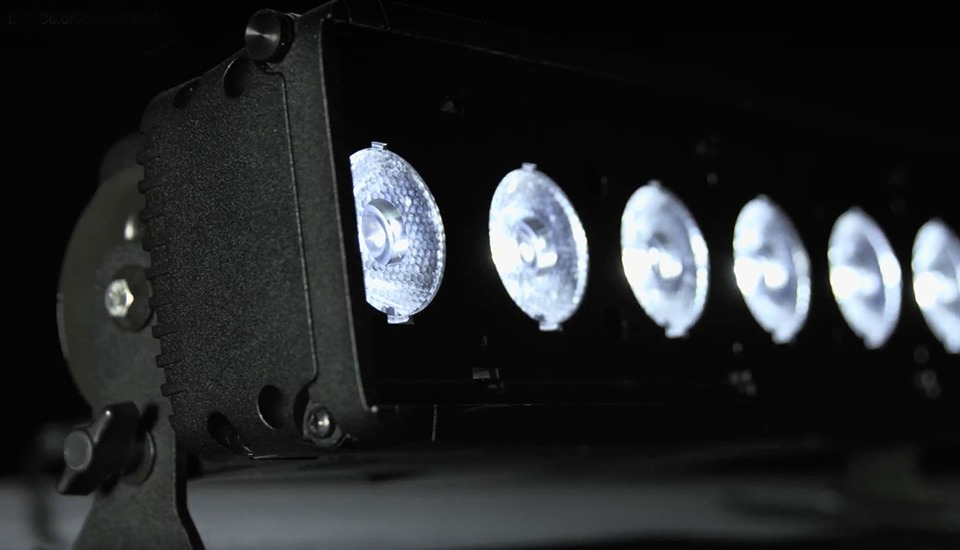This array utilizes a mix of two different white LEDs that enable a user to set the color temperature